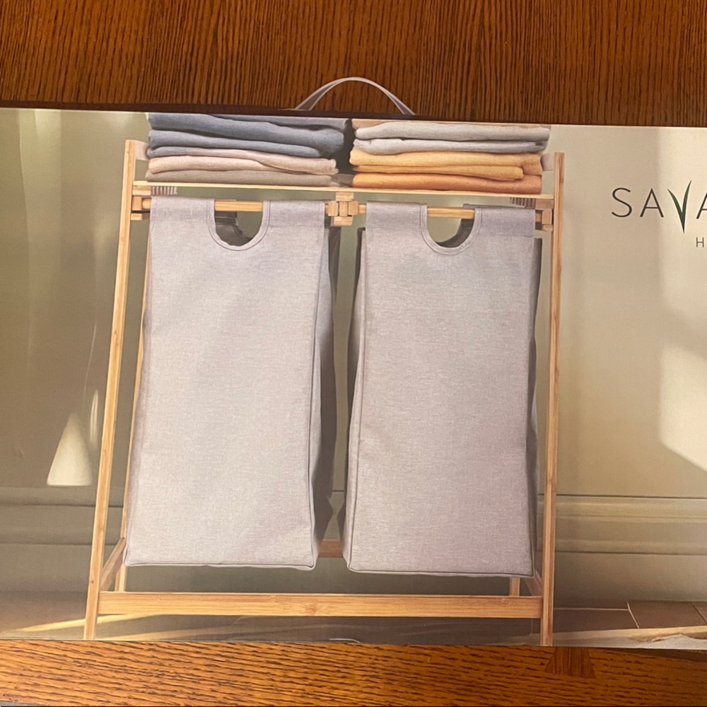 Savannah Home Double Laundry Hamper